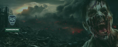 Horror Twitch Profile Banner Maker Featuring a Halloween Aesthetic 5610h-5809