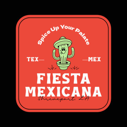Logo Generator for a Mexican Restaurant with a Cartoonish Cactus