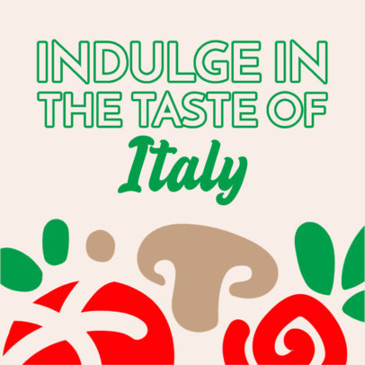 Paper Cup Design Maker for an Italian Food Place