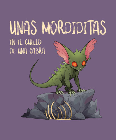 Chupacabras-Inspired T-Shirt Design Generator Featuring a Quote