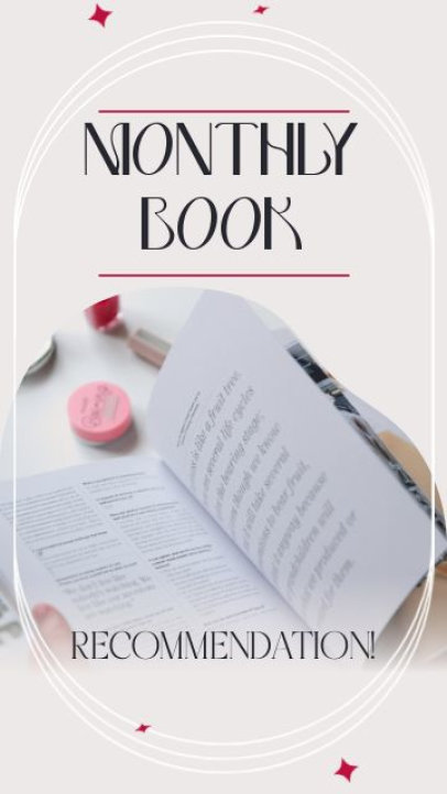 Instagram Story Video Generator for a Monthly Book Recommendation 7007