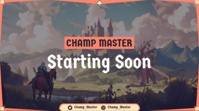 League of Legends-Inspired Twitch Screen Generator With a Starting-Soon Message 5826a