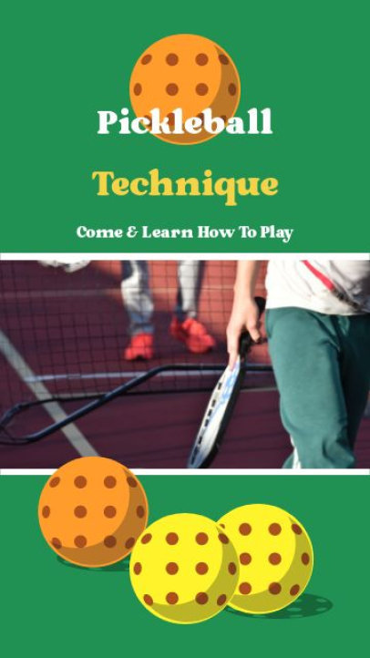 Instagram Story Video Template with Animated Text for a Pickleball Classes Ad 6967