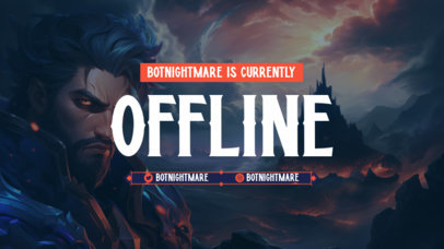 League of Legends-Inspired Twitch Banner Generator Featuring an Offline Message 5825a