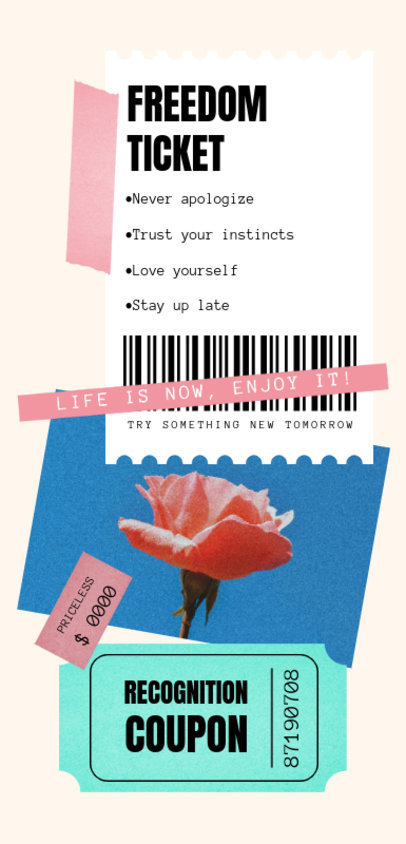 Phone Case Design Template Featuring a Travel Scrapbook Layout 6521