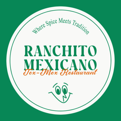 Sticker Design Maker for a Tex-Mex Restaurant