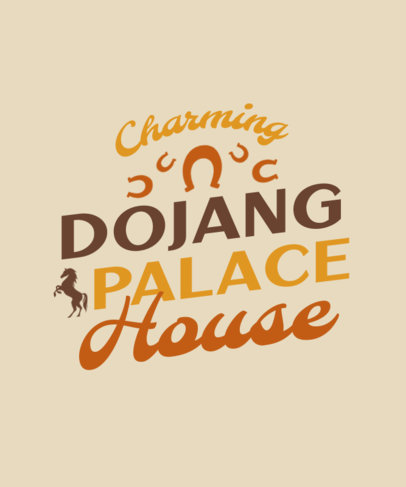 T-Shirt Design Creator with a Quote Inspired by Mojo Dojo Casa House 4420m-5843