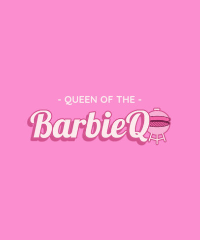 T-Shirt Design Creator with a Quote in a Typography Inspired by Barbie