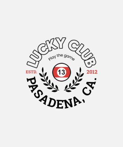 T-Shirt Design Creator with a Retro Aesthetic for a Billiards Club