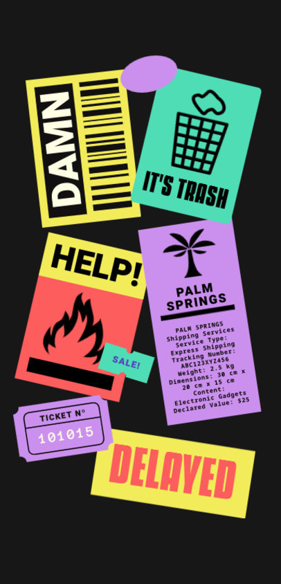 Phone Case Design Creator with Illustrated Packaging Symbols 6523c