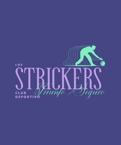 Retro-Aesthetic T-Shirt Design Template for an Established Sports Club