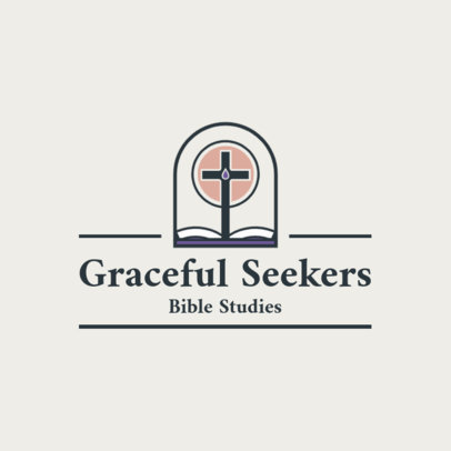 Online Logo Template for a Bible Study Group