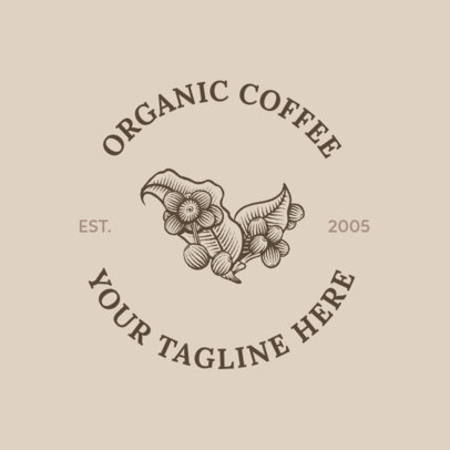 Coffee Shop Logo Maker with a Coffee Plant