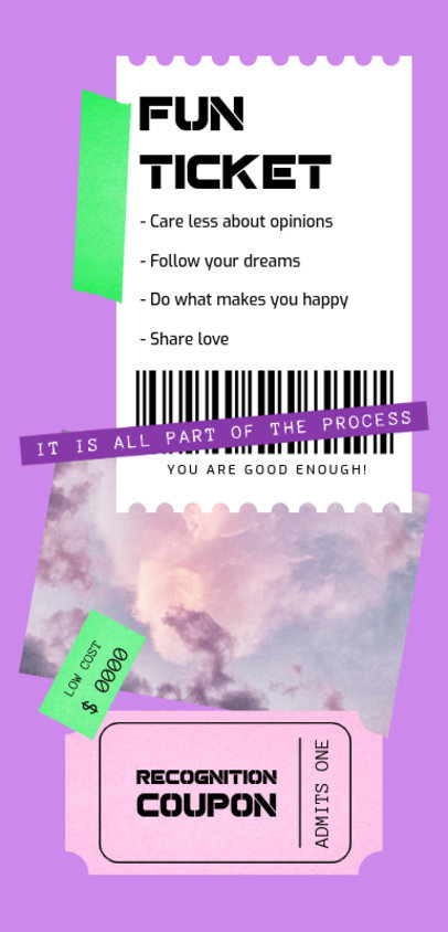 Phone Case Design Creator with a Parody Ticket and a Picture 6521c