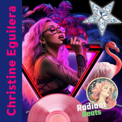 Album Cover Generator Inspired by Christina Aguilera With a Kitsch Aesthetic 6029i