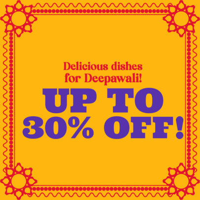 Promotional Instagram Post Generator With a Diwali Special Offer 5815a