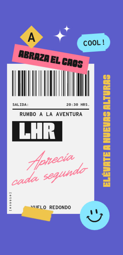 Travel-Themed Phone Case Design Maker With a Ticket Barcode 6524d