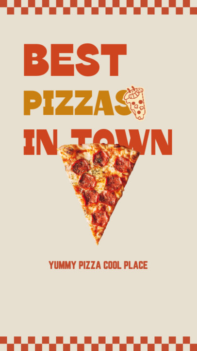 Instagram Story Template to Promote a Pizza Restaurant