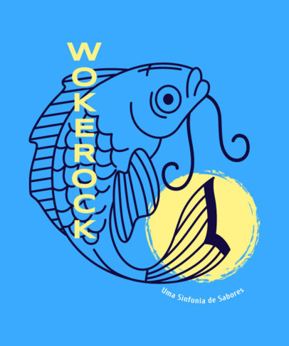 T-Shirt Design Creator for an Asian Seafood Restaurant