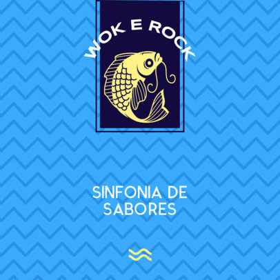 Paper Cup Design Creator for an Asian Restaurant With a Fish Icon