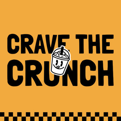 Paper Cup Design Generator With a Milkshake Icon for a Fast-Food Place