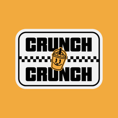 Sticker Design Generator Featuring a Milkshake Icon for a Fast-Food Restaurant
