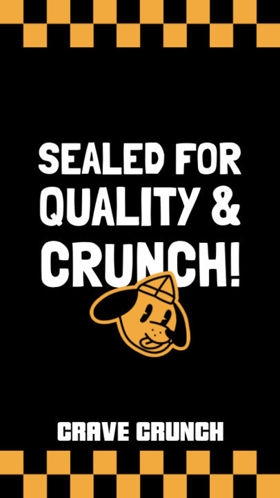 Takeout Label Generator With a Dog Icon for Fast-Food Place