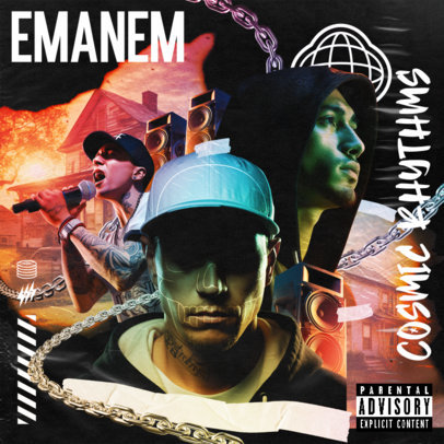 Album Cover Maker for a Rap Musician Inspired by Eminem 6028d