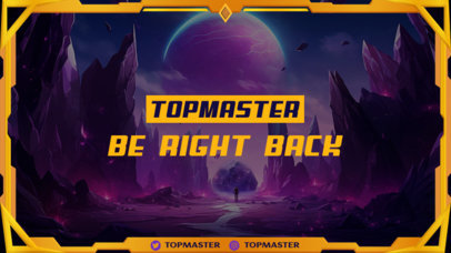 Be-Right-Back Twitch Screen Creator Featuring a League of Legends-Inspired Theme 5826b