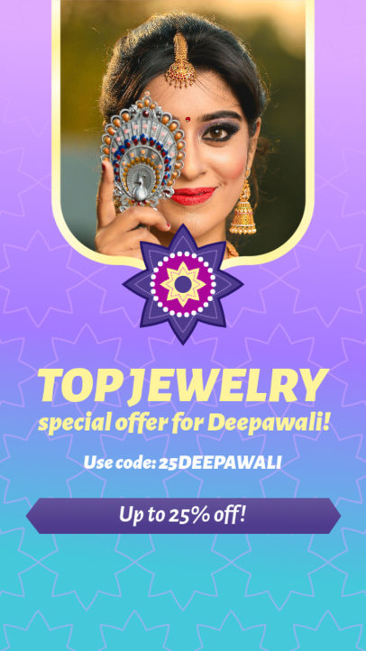 Instagram Story Generator to Promote a Special Sale for Diwali