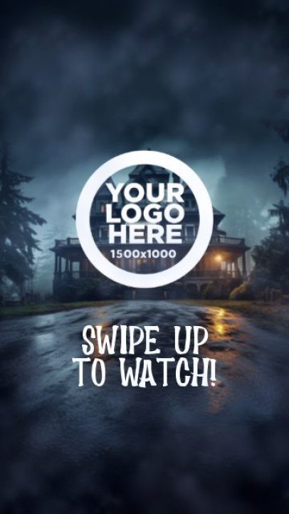 Horror Instagram Story Video Maker Featuring Haunted Houses 6801