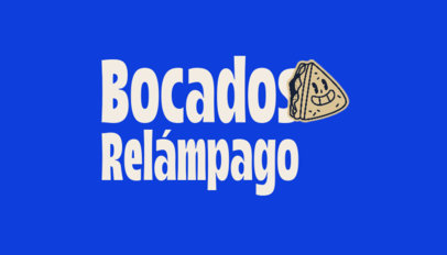 Front Business Card Maker with a Cartoonish Sandwich for a Fast-Food Restaurant