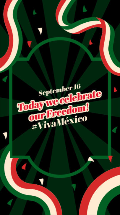 Instagram Story Maker with a Quote to Celebrate Mexican Independence Day 