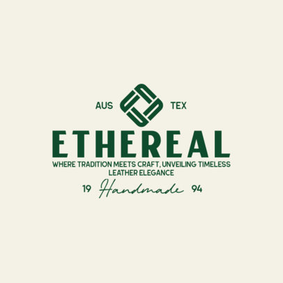 Online Logo Maker for a Handmade Leather Goods Brand