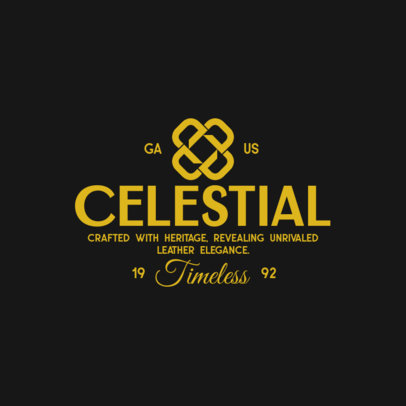 Elegant Logo Generator for a Leather Products Store