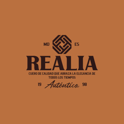 Authentic Leather Goods Brand Logo Creator