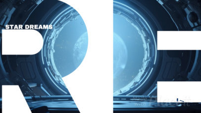 Intro Video Template with Animated Text and an Illustration Inspired by Starfield 3239h 7056-el1