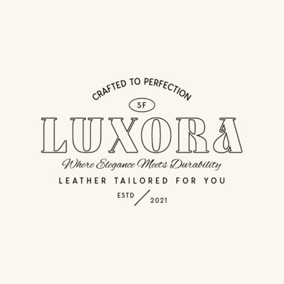 Luxury Logo Generator for a Leather Goods Brand