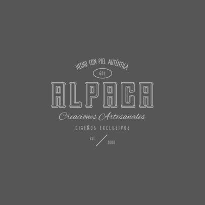 Logo Creator for an Elegant Leather Apparel Shop