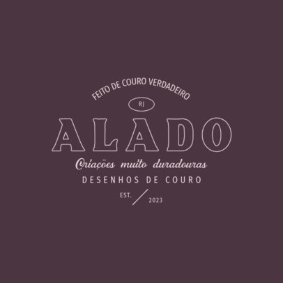 Authentic Logo Maker for a Leather Clothing Store