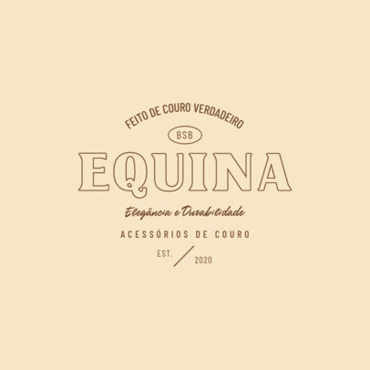 Logo Generator for a High-Quality Leather Goods Shop