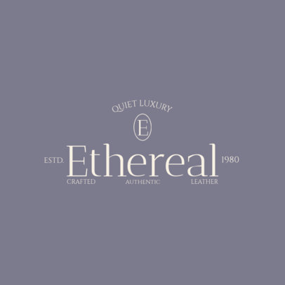 Logo Generator for a Crafted Leather Goods Apparel Brand