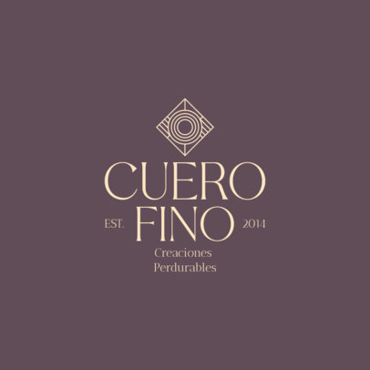 Minimalist Logo Maker for an Artisanal Leather Goods Brand