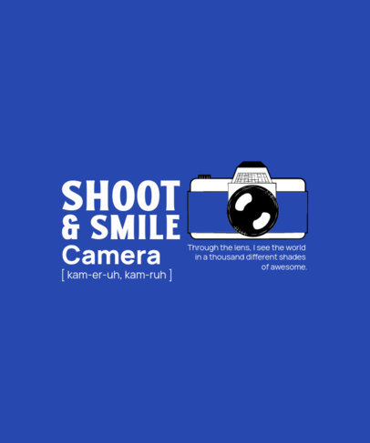 Hobbies T-Shirt Design Maker With an Illustrated Camera