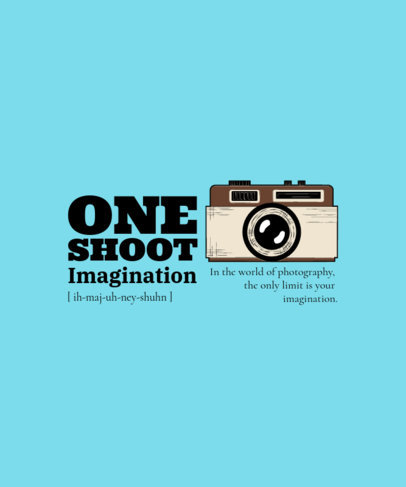 T-Shirt Design Generator Featuring a Photography-Themed Quote