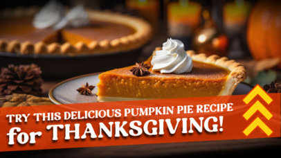 Recipe-Themed YouTube Thumbnail Creator for Thanksgiving