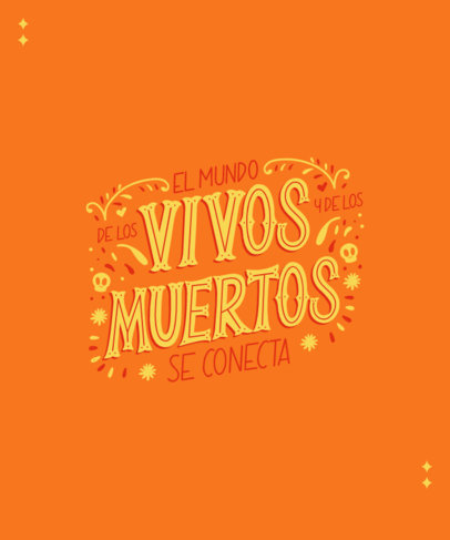 Holiday T-Shirt Design Creator to Celebrate Dia de Muertos