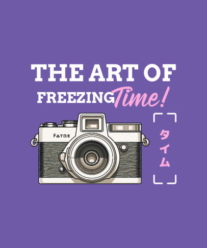 T-Shirt Design Creator with a Quote for Photography Enthusiasts