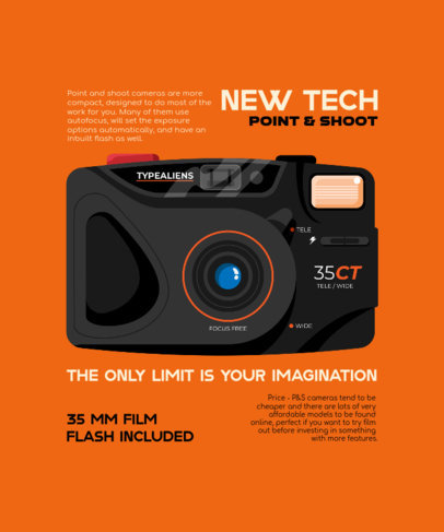 Illustrated T-Shirt Design Generator for Photography Enthusiasts