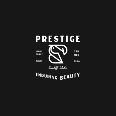 Logo Generator with an Abstract Icon for an Authentic Leather Goods Brand